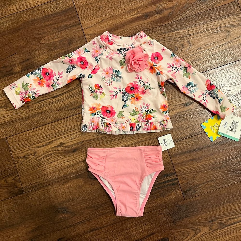 NWT Two Piece Bathing Suit 18m